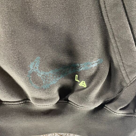 Nike Hoodie Sweatshirt Mens Small Gray Pullover LA California Los Angeles Adult - Picture 6 of 16